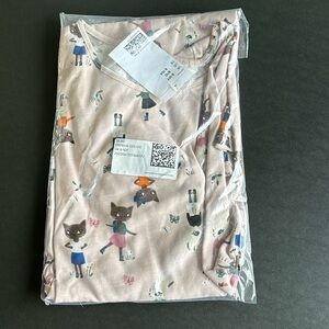 H&M printed cotton dress, long sleeve